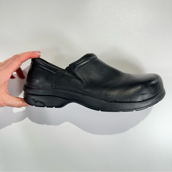 Timberland PRO slip resistant work clogs womens leather black 9W - Picture 7 of 12